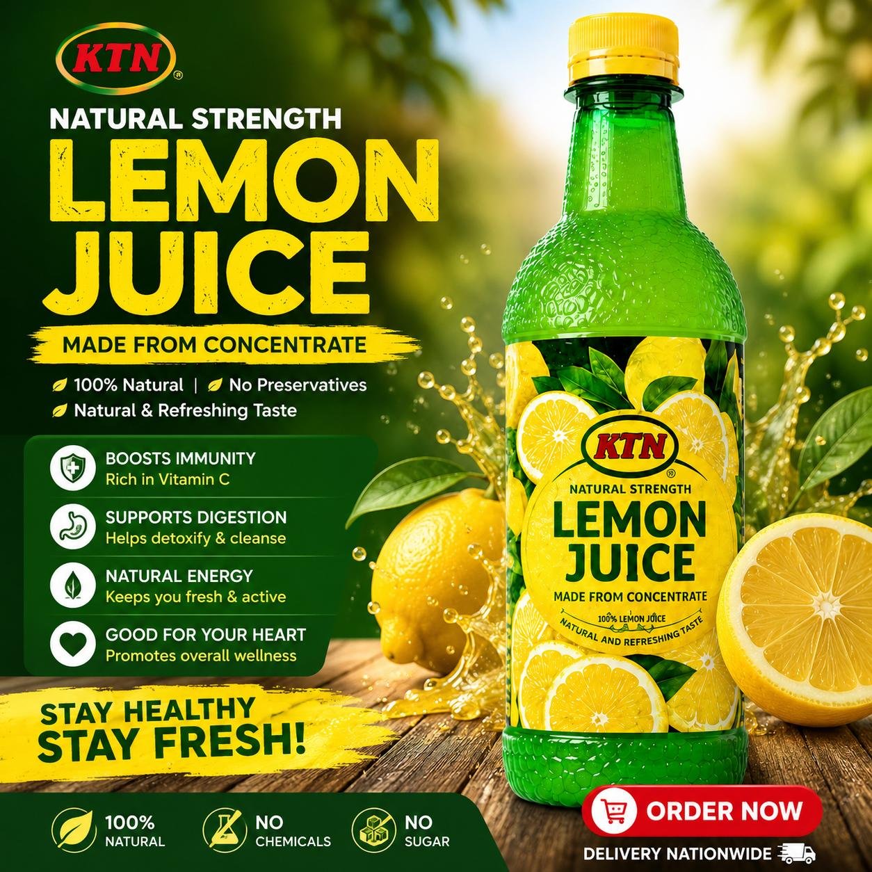 KTC Natural Strength Lemon Juice